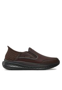 skechers - Skechers Półbuty Slade 205237 Brązowy. Kolor: brązowy. Materiał: skóra