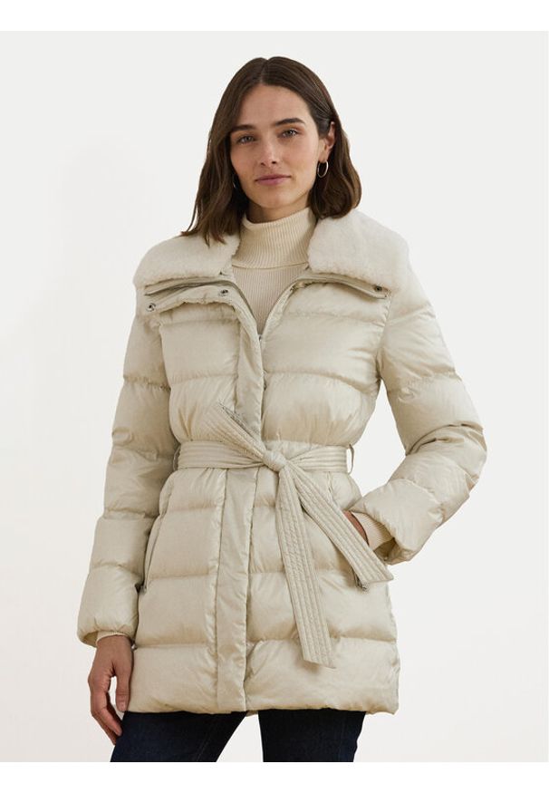 Lauren Ralph Lauren - LAUREN RALPH LAUREN Płaszcz zimowy 297957500002 Écru Regular Fit. Materiał: syntetyk. Sezon: zima