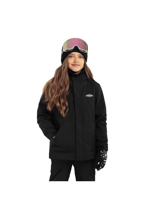 SIROKO - Kurtka snowboardowa dziecięca Rebel-G. Kolor: czarny. Sport: snowboard