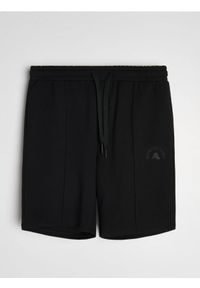 Sinsay - Wiskozowe szorty slim - czarny. Kolor: czarny. Materiał: wiskoza #1