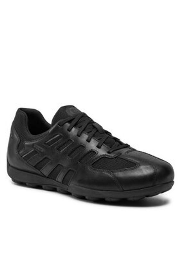 Geox Sneakersy U Snake 2.0 U45GXA 04314 C9999 Czarny. Kolor: czarny. Materiał: materiał