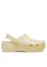 Crocs Klapki Classic Platform Clog W 206750 Beżowy. Kolor: beżowy. Obcas: na platformie #1