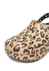 Crocs Klapki BAYA PLATFORM CLOG 208712-0C4 Beżowy. Kolor: beżowy. Obcas: na platformie #7