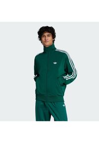 Adidas - adidas Bluza Firebird KD8314 Zielony Loose Fit. Kolor: zielony. Materiał: syntetyk #1