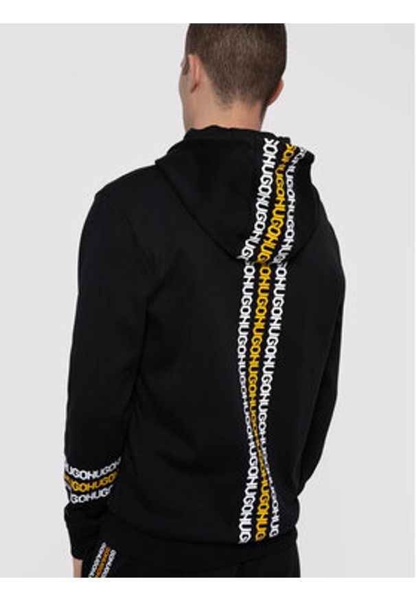 Hugo Bluza Dozzi 50448840 Czarny Regular Fit. Kolor: czarny. Materiał: bawełna