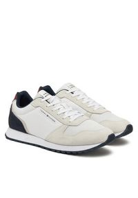 TOMMY HILFIGER - Tommy Hilfiger Sneakersy New Runner Eva Mix FM0FM05465 Biały. Kolor: biały. Materiał: zamsz, skóra