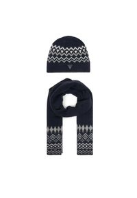 Guess Zestaw Szalik i Czapka M4PZ60 Z3LQ0 Granatowy. Kolor: niebieski. Materiał: materiał #1