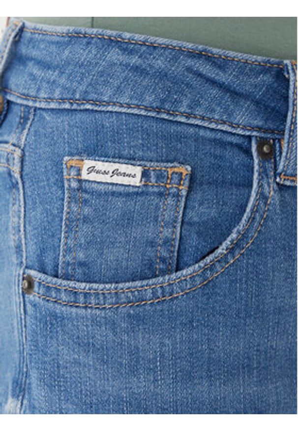 Guess Jeans Jeansy W5YA0I D0022 Niebieski Boyfriend Fit. Kolor: niebieski
