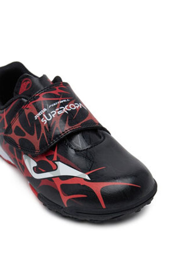 Joma Buty do piłki nożnej Super Copa Jr 2501 SCJS2501TFV Czarny. Kolor: czarny. Materiał: skóra