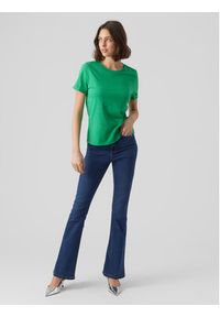 Vero Moda T-Shirt 10243889 Zielony Regular Fit. Kolor: zielony. Materiał: bawełna