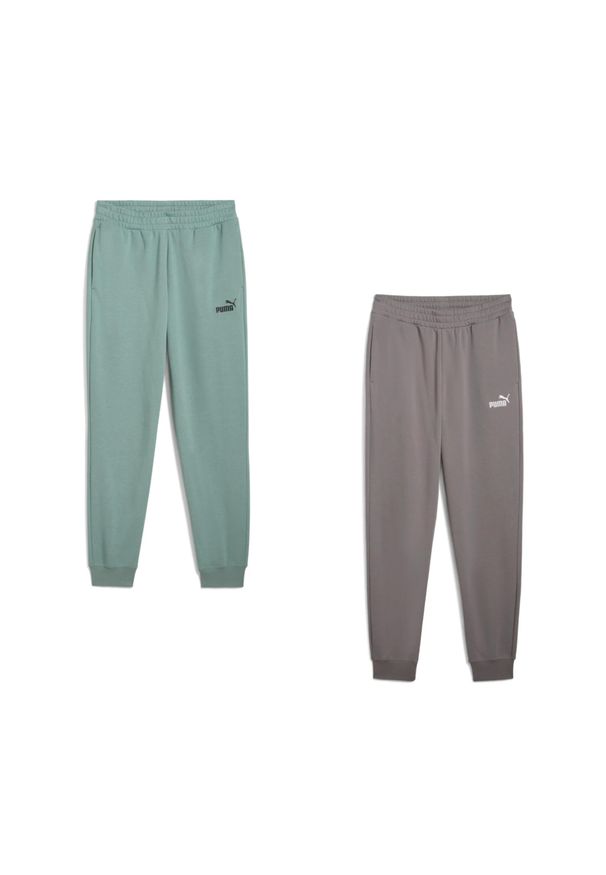 Puma - Spodnie męskie PUMA ESS No. 1 Logo Sweatpants TR CL. Kolor: zielony. Materiał: dresówka