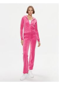 Juicy Couture Bluza Robertson JCAP176 Różowy Slim Fit. Kolor: różowy. Materiał: syntetyk #3