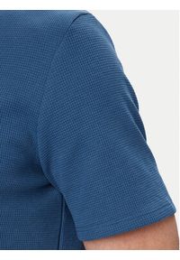 BOSS T-Shirt Waffle 50535892 Niebieski Regular Fit. Kolor: niebieski. Materiał: bawełna #4
