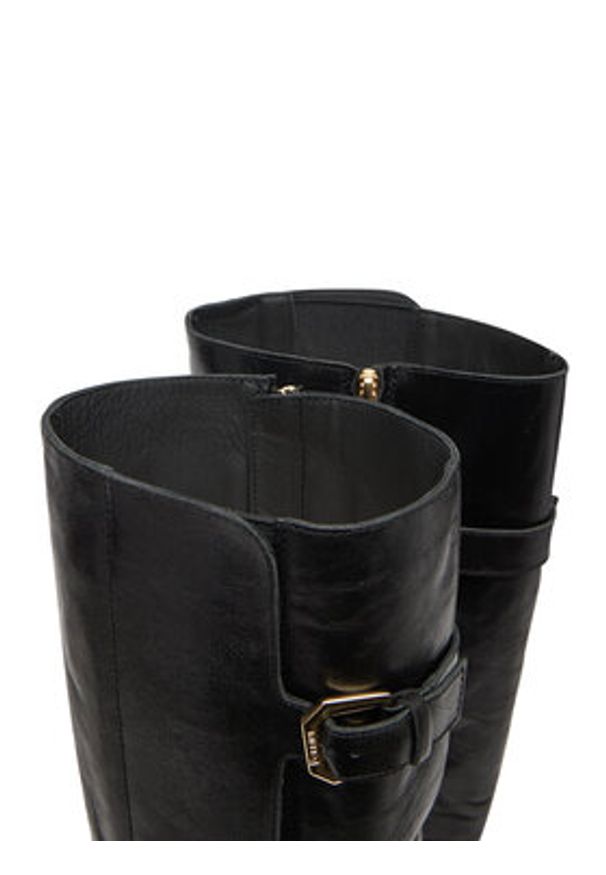 Pollini Kozaki SA26093G0NTK0000 Czarny. Kolor: czarny. Materiał: skóra