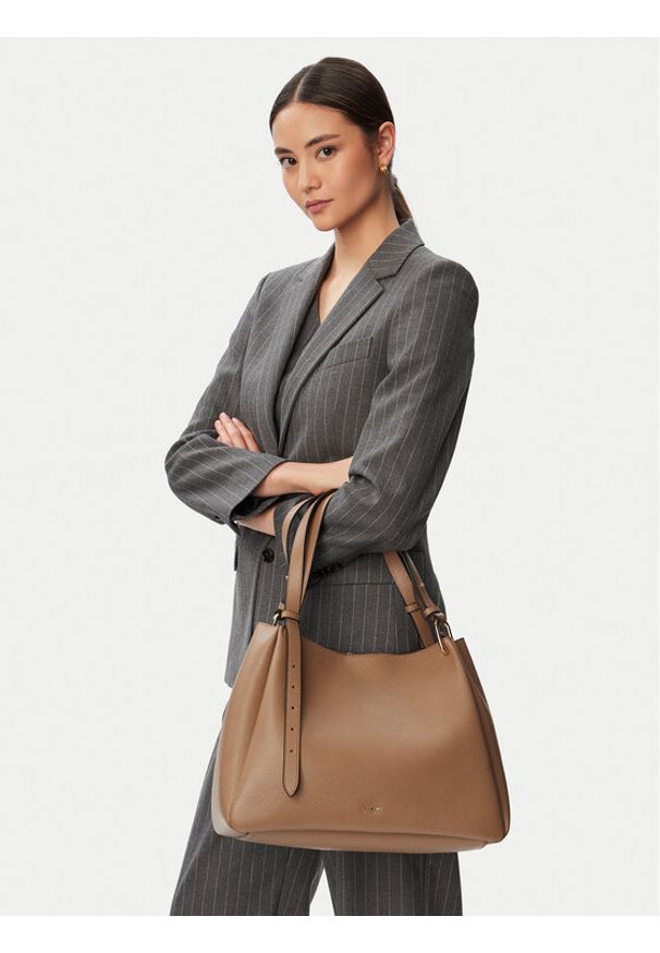 Furla Torebka Nuvola L WB02100 HSF000 CN 4489S Brązowy jasny. Kolor: brązowy. Materiał: skórzane