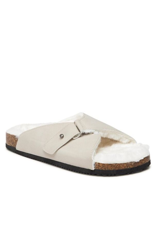 Home & Relax Kapcie AGK21110 Szary. Kolor: szary. Materiał: skóra