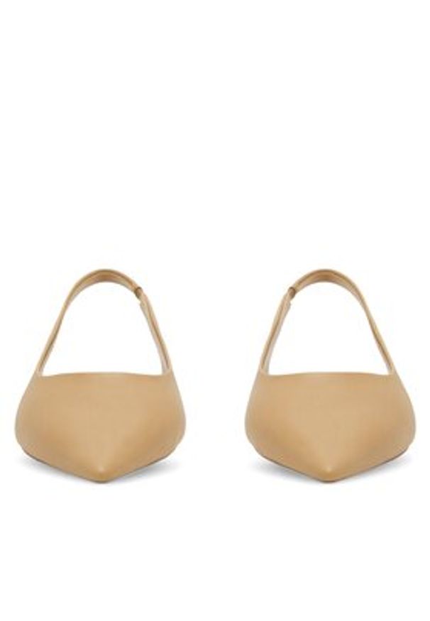 Nine West Baleriny WFA2551-2 Beżowy. Kolor: beżowy. Materiał: skóra