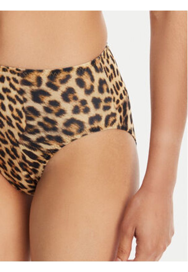NORMA KAMALI Dół od bikini KK324ZPL326656 Brązowy. Kolor: brązowy. Materiał: syntetyk