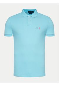 Polo Ralph Lauren Polo Core Replen 710782592 Niebieski Custom Slim Fit. Typ kołnierza: polo. Kolor: niebieski. Materiał: bawełna #6