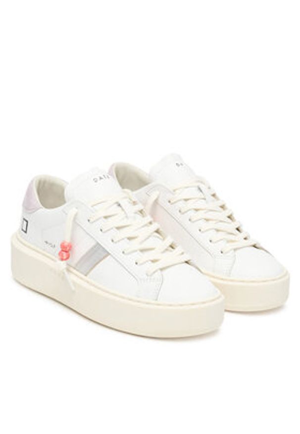 D.A.T.E. Sneakersy Hill Low W441-HP-CA Biały. Kolor: biały. Materiał: skóra