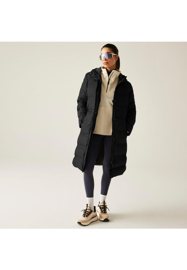 DARE 2B - Kurtka turystyczna damska Wander ocieplana. Kolor: czarny. Materiał: puch. Sport: turystyka piesza
