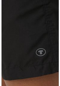Tom Tailor szorty kąpielowe kolor czarny. Kolor: czarny. Materiał: materiał, włókno, tkanina