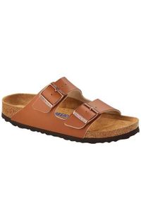 Klapki damskie Birkenstock Arizona BS. Kolor: brązowy. Materiał: materiał, syntetyk