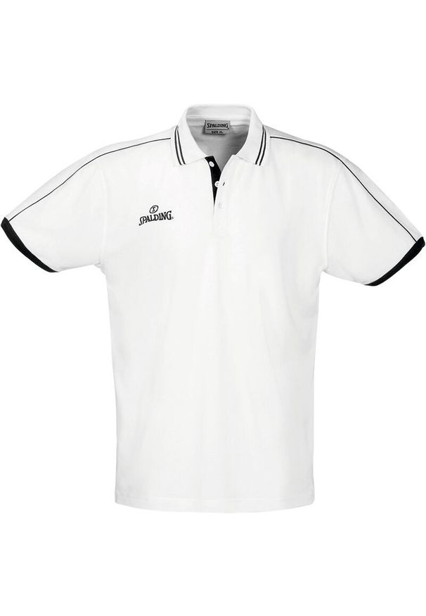 SPALDING - Polo Spalding manches courtes. Typ kołnierza: polo. Kolor: biały