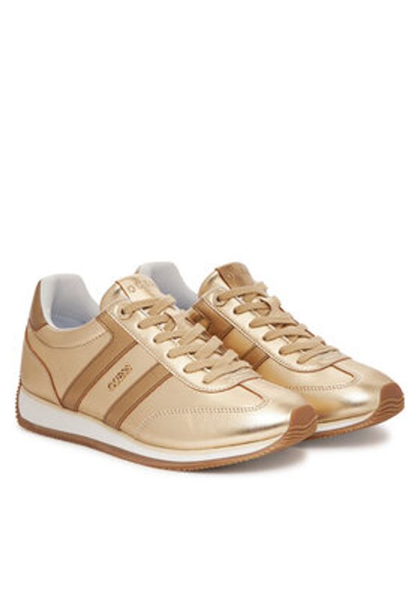Guess Sneakersy FLTSAP LEM12 Złoty. Kolor: złoty. Materiał: skóra