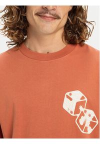 DC Shoes T-Shirt High Rollin EDYZT04367 Pomarańczowy Regular Fit. Kolor: pomarańczowy. Materiał: bawełna #5
