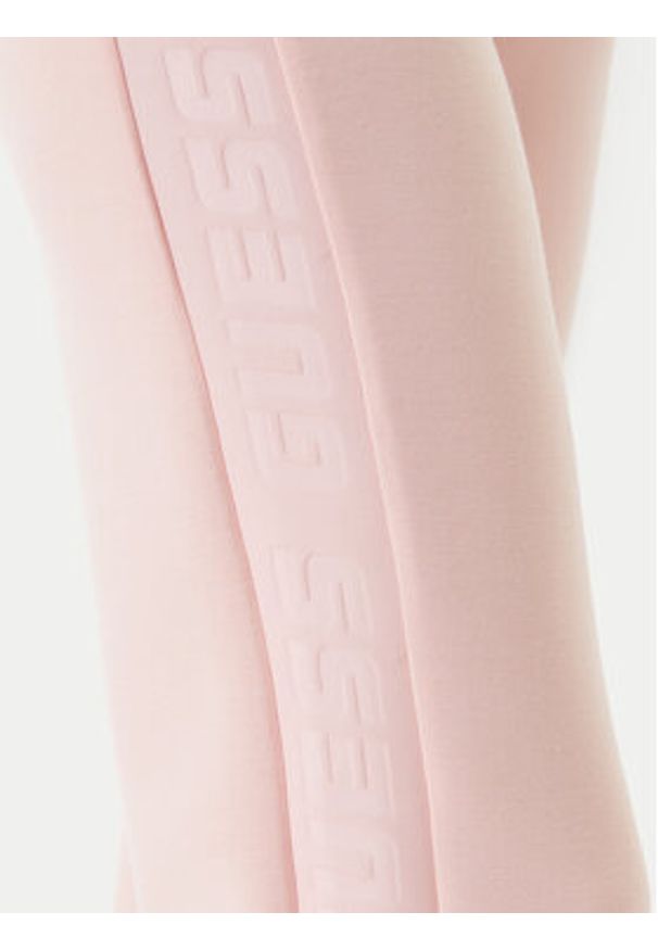 Guess Spodnie dresowe V3RB21 K7UW2 Różowy Regular Fit. Kolor: różowy. Materiał: wiskoza