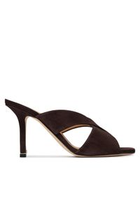 BOSS Klapki Charlize Samule 50563356 Brązowy. Kolor: brązowy. Materiał: zamsz, skóra #1