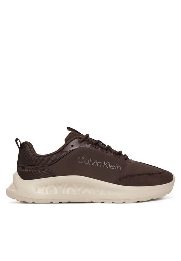Sneakersy Calvin Klein. Kolor: brązowy