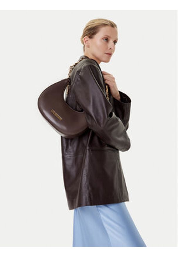 Love Moschino - LOVE MOSCHINO Torebka JC4048PP1NLF0301 Brązowy. Kolor: brązowy. Materiał: skórzane