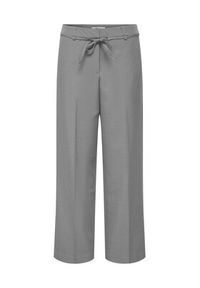 only - ONLY Spodnie materiałowe Marine 15338350 Szary Straight Fit. Kolor: szary. Materiał: syntetyk. Styl: marine