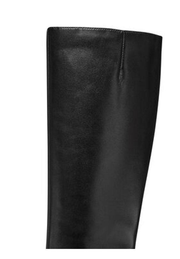 Geox Oficerki D Serilda D56WYA 00043 C9999 Czarny. Kolor: czarny. Materiał: skóra