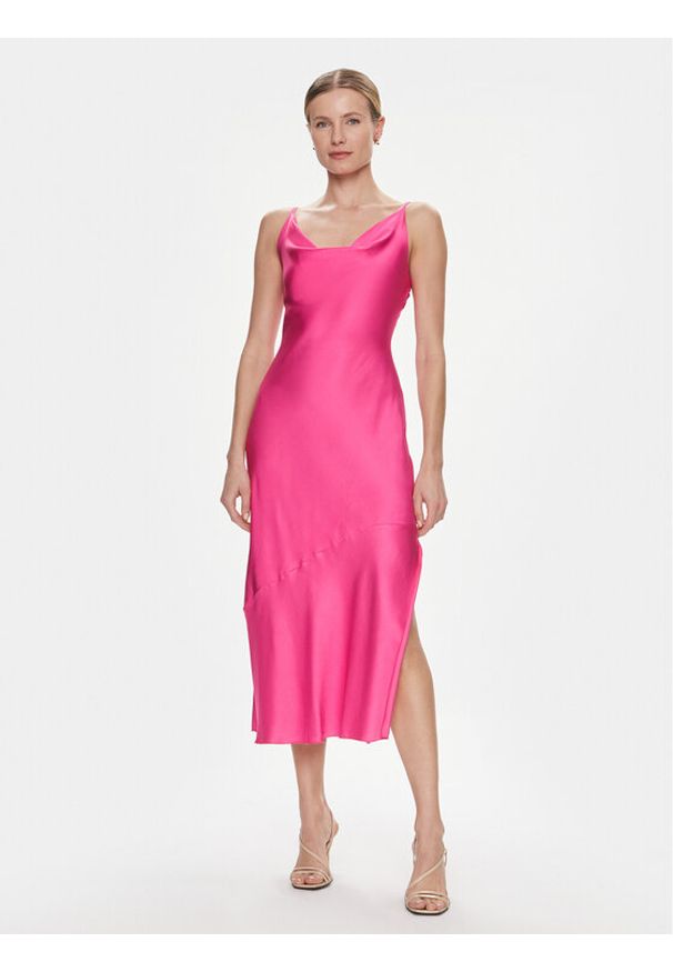 Fracomina Sukienka koktajlowa FS23SD2006W41301 Różowy Regular Fit. Kolor: różowy. Materiał: wiskoza. Styl: wizytowy