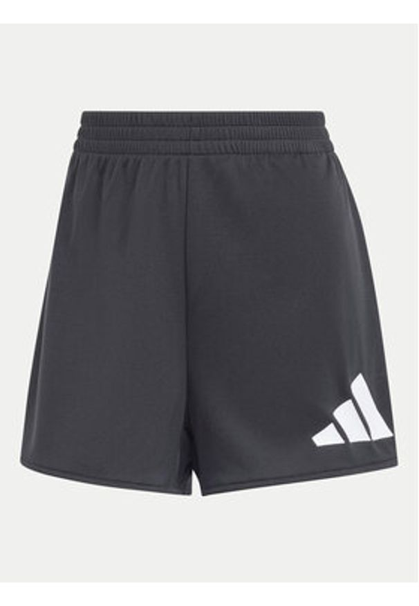 Adidas - adidas Szorty sportowe Train Essentials Big Logo JG8685 Czarny Regular Fit. Kolor: czarny. Materiał: syntetyk