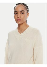 Hugo - HUGO Sweter Scutie_B 50543059 Écru Regular Fit. Materiał: syntetyk #4