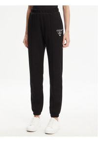 Guess Spodnie dresowe V5RB13 KC3D2 Czarny Regular Fit. Kolor: czarny. Materiał: bawełna