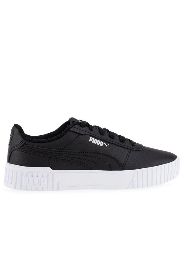 Buty Puma Carina 2.0 38618501 - czarne. Okazja: na co dzień. Kolor: czarny. Materiał: materiał, skóra, syntetyk, tkanina, guma. Szerokość cholewki: normalna