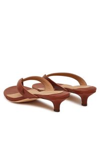 Lauren Ralph Lauren - LAUREN RALPH LAUREN Japonki Francesca 802966841002 Brązowy. Kolor: brązowy. Materiał: skóra