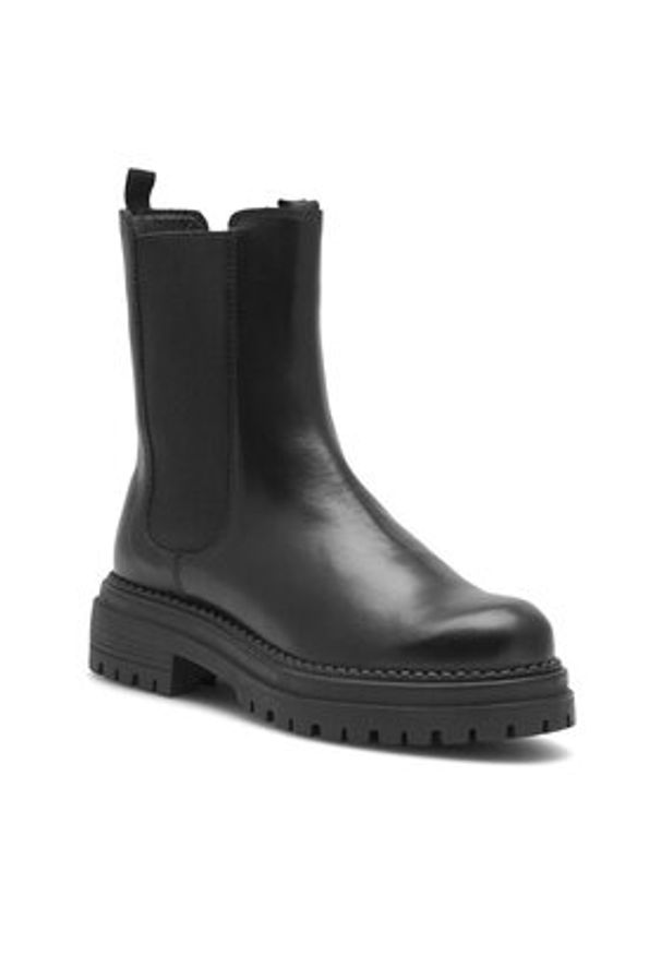 Lasocki Botki RST-WHETHER-02 Czarny. Kolor: czarny. Materiał: skóra