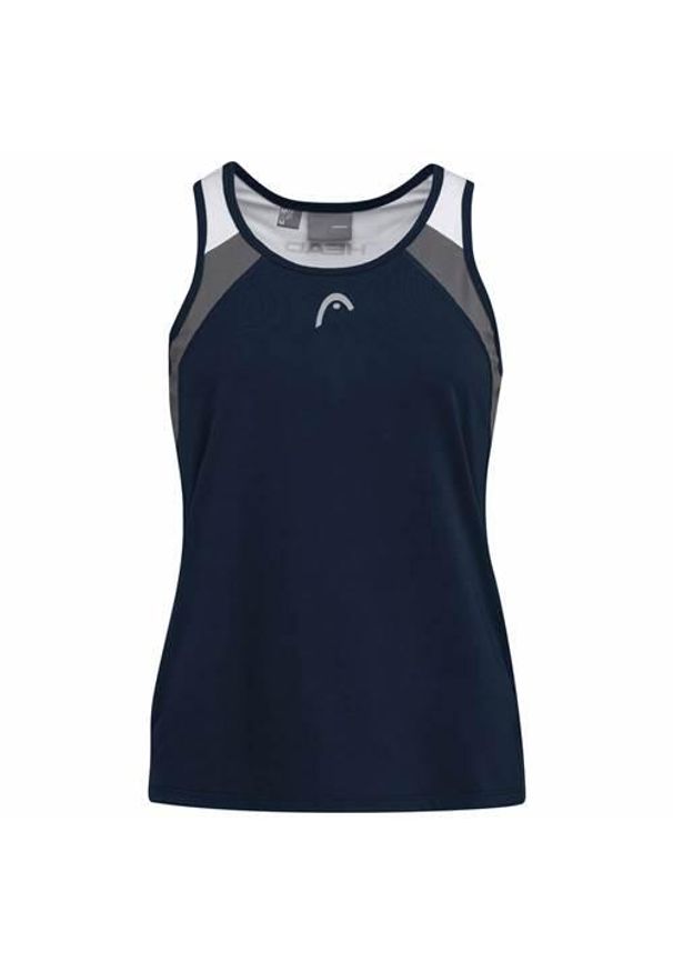 Head - Koszulka bez rękawów damska CLUB 22 Tank Top. Kolor: niebieski. Materiał: poliester. Długość rękawa: bez rękawów. Sport: tenis