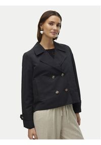 Vero Moda Trencz Chloemia 10308267 Czarny Regular Fit. Kolor: czarny. Materiał: syntetyk #3