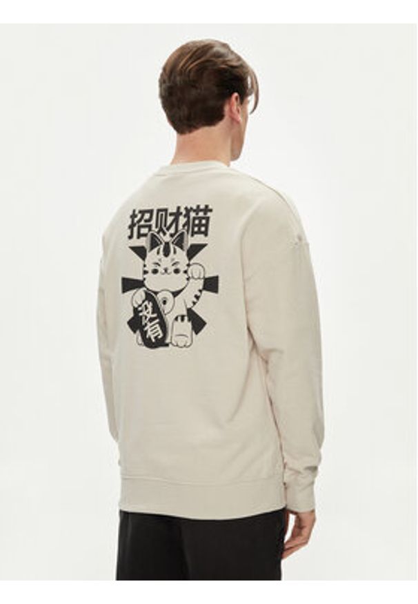 Jack & Jones - Jack&Jones Bluza Dirk 12249455 Beżowy Wide Fit. Kolor: beżowy. Materiał: bawełna, syntetyk