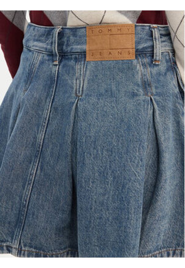 Tommy Jeans Spódnica jeansowa DW0DW21992 Niebieski Regular Fit. Kolor: niebieski. Materiał: bawełna