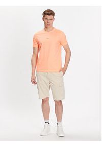 BOSS - Boss T-Shirt 50477433 Pomarańczowy Regular Fit. Kolor: pomarańczowy. Materiał: bawełna #4