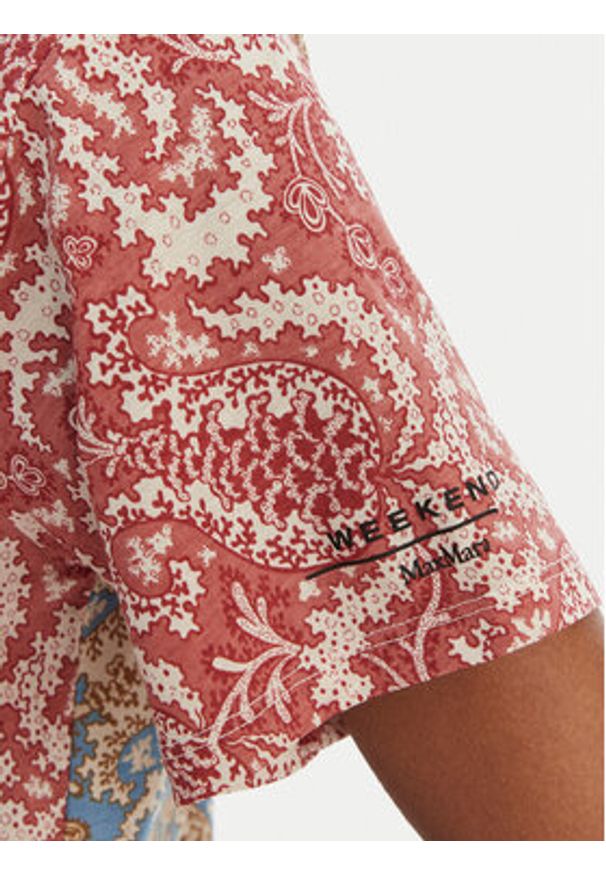 Weekend Max Mara T-Shirt Bussola 2615971022 Czerwony Regular Fit. Kolor: czerwony. Materiał: bawełna
