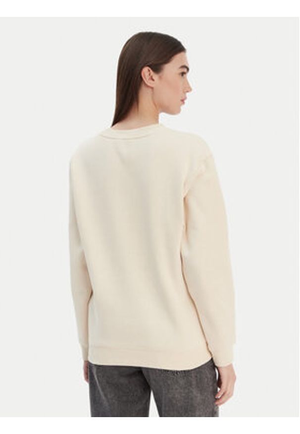 Roxy Bluza Surf Stoked Crew Brushed Vint ERJFT05018 Écru Regular Fit. Materiał: bawełna